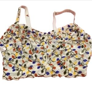 Cosabella Bra Size Small Color White/Multi Sexy Intimate